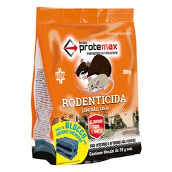 Esca rodenticida topicida in blocchi busta 300 gr (15 pz) Paraffinato PROTE018