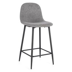 NEW IRELIA Sgabello Grigio scuro e Nero