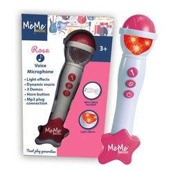 Microfono giocattolo Rose con effetti sonori e luci 970040