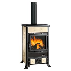 Stufa legna 9kW ROSSELLA R1 16 Ceramica Panna 5 stelle 3004102