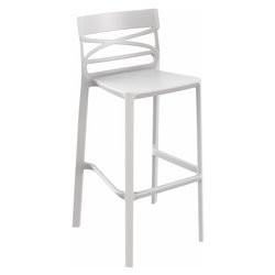 FLOW Sgabello Bianco