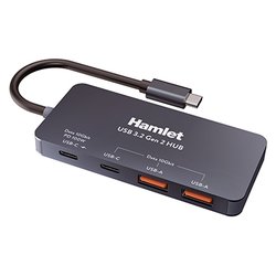 Hub USB 3.2 Black 4 porte XHUB 432C 10G Y