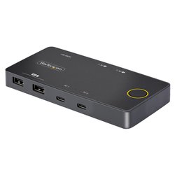 Kvm switch USB C a 2 porte Black C2 H46 UC2 PD KVM