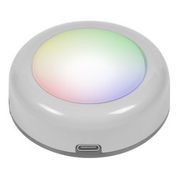 Lampada portatile Twist & Shake RGBW LED 0,5W 40 lm (6,7x2,3cm) SMART DOT IT Argento