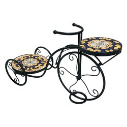 Porta piante metallo bici 2P SICILIA AH25031