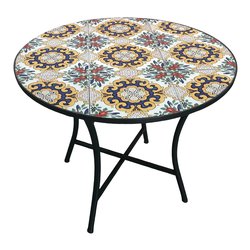 Tavolo da esterno metallo SICILIA Art 15 Fisso (90x75cm) AH 245023