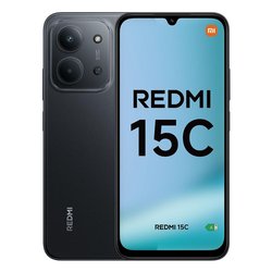 Smartphone 6,9 REDMI 15C W3 4G Lte Midnight black ( 128GB Ram 4GB 6000mAh )