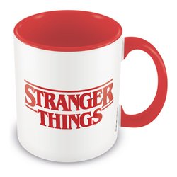 Tazza mug Ceramica (350ml) Red Logo STRANGER THINGS Bianco e Rosso MGC25289