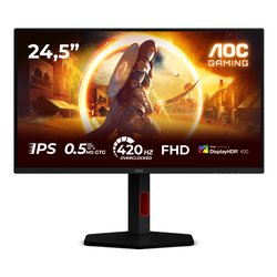 Monitor 24,5 ( IPS 1920x1080 FULL HD 420Hz ) Black 25G4KUR