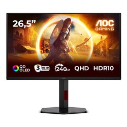 Monitor 26,5 ( OLED 2560x1440 QHD 2K 240Hz ) Black Q27G4ZDR