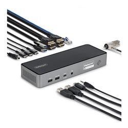 HUB 5 in 1 USB C Triple monitor Gray DK30C2DPEPRUE