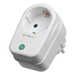 Presa filtrata 1 posto POWER Schuko Surge Protector White IPW ADP SURGET