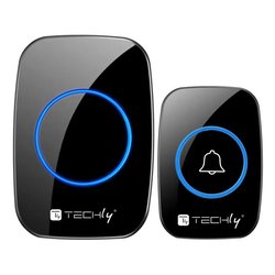 Kit pulsante e suoneria Campanello senza fili Nero I-BELL-RING04