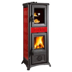 Stufa legna 7,3kW GEMMA FORNO .165 Bordeaux 5 stelle