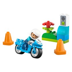 Motocicletta blu della Polizia ( 11 pz ) DUPLO TOWN 24m+ 10471