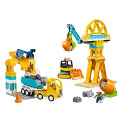 Cantiere e veicoli 3 in 1 ( 84 pz ) DUPLO TOWN 36m+ 10476