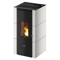Stufa pellet 7kW CRISTAL 7 T2 White 5 stelle Classe A+ 7025042