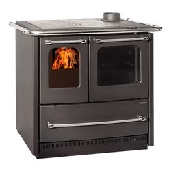 Cucina legna 7,5kW SOVRANA EASY .16 NEAN Antracite 4 stelle (96,4x64,1x86cm)