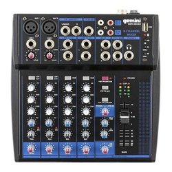Mixer disc jockey PROFESSIONAL Black GEM 08USB