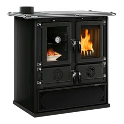 Cucina legna 7,9kW ROSETTA SX VST.16 Steel Antracite 5 stelle (88,5x57,2x84,3cm)