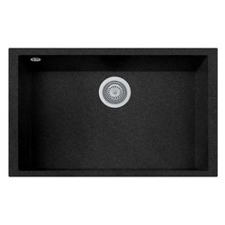 Lavello 1 vasca (76x43,5cm) CUBE Nero Metal ON7610ST74