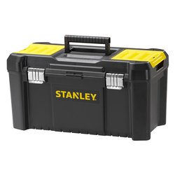 Cassetta per attrezzi con vaschetta materiale plastico (48,5x25x25cm) ESSENTIAL Nero e Giallo STST175521