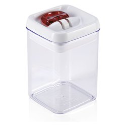 Barattolo plastica (800ml) FRESH & EASY Bianco e Trasparente 31208