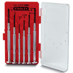 Set micro cacciaviti di precisione 6 pz 166039