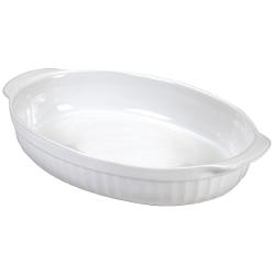 Pirofila Ceramica (36x24cm) ovale Bianco COOTC1