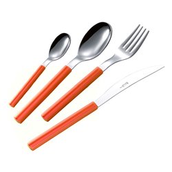 Set posate tavola 24 pz Inox You&Me SKY Arancio YM24SK 21