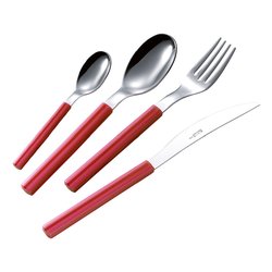 Set posate tavola 24 pz Inox You&Me SKY Rosso YM24SK 88