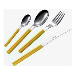 Set posate tavola 24 pz Inox You&Me SKY Giallo YM24SK 13