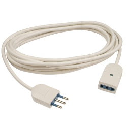 Prolunga elettrica bianco H05VV-F 3x0,75 mmq (300 cm) PP0381
