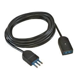 Prolunga elettrica nero H05VV-F 3x0,75 mmq (500 cm) PP0382 1