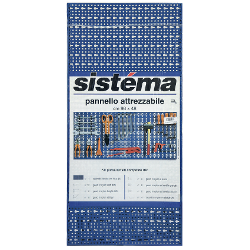 Pannello porta attrezzi lamiera acciaio blu ral 5010 (98x0,5x48 cm) 054AKIT