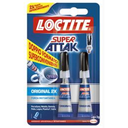 Collante istantaneo universale SUPER ATTAK Trasparente 2 tubetti 3 gr 1333823