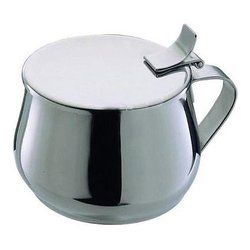 Zuccheriera Inox con coperchio cernierato ALPI Cromo lucido 0158008