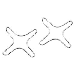 Set riduttori fornello 2 pz Cromo lucido 0160 8