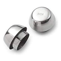 Set paraspruzzi caffettiere 2 pz LILLO Acciaio inox 130