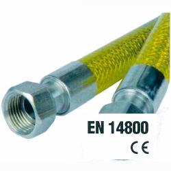 Tubo gas GPL|Metano flessibile certificato (150 cm) (1/2MF) VALGAS0027MF