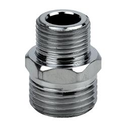 Raccordo ridotto nipplo doppio cromo 1/2M - 3/8M N0335A