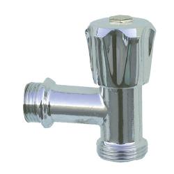 Rubinetto a vite cromo ottone filettato 1/2M K0211B