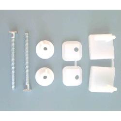 Set cerniere sedile WC 2 pz Pvc Bianco 051424