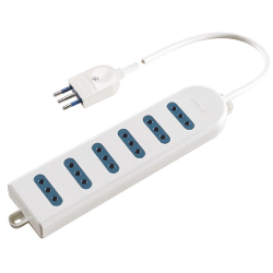 Multipresa tavolo 6 uscite 10A Bianco PP0396
