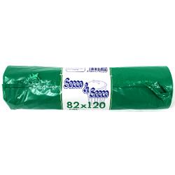 Set sacchi spazzatura 10 pz (170Lt) con legaccio Verde 982202C