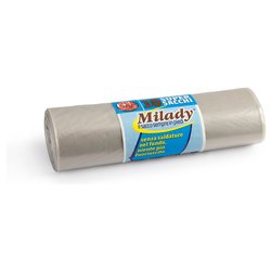 Set sacchi spazzatura 10 pz (170Lt) con legaccio MILADY Tortora T 982139