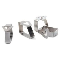 Set fermatovaglia 4 pz a molla DAILY Cromo satinato 0324