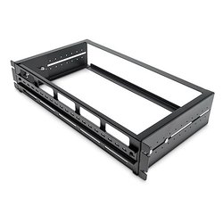 Staffe rack Kit di Guide DIN 2U Black ADJDINKIT
