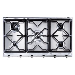 Piano cottura gas 5 zone CONTEMPORANEA SRV596GH5 Inox (90cm)