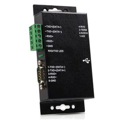 Convertitore computer Usb a Rs 422 Rs 485 Industriale con Isolamento Black ICUSB422IS